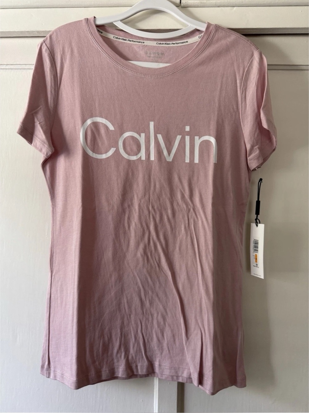 Calvin Klein Pink Short Sleeve Logo Tee